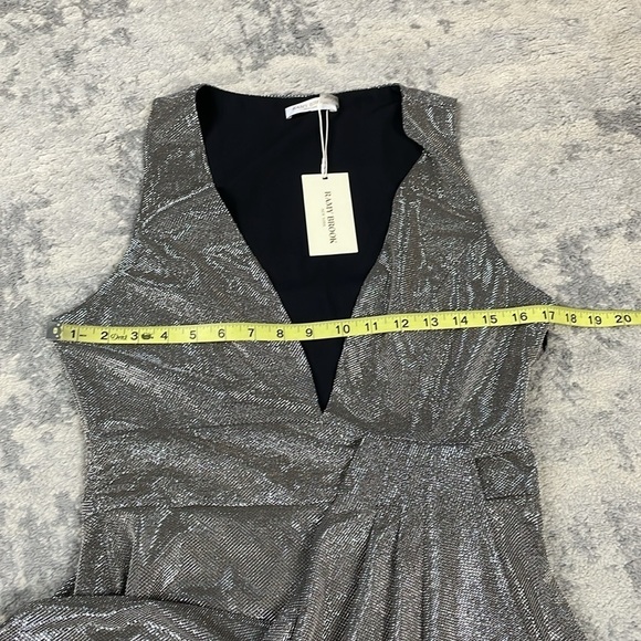 NWT Ramy Brook Evening Capsule Cocktail Dress in Rose Gold Plunge Neck Sz 8 - Picture 11 of 15